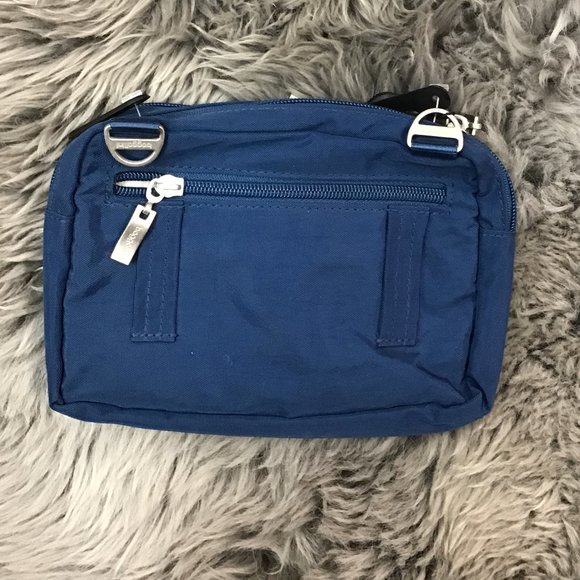 Baggallini Bags Baggallini Triple Zip Crossbody Travel Bag Blue